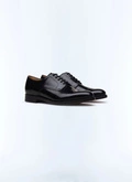 Black leather derby shoes - LDERBY-EC02-20