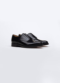 Black leather derby shoes - LDERBY-EC02-20