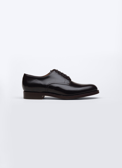 Men's derby shoes brown polished calf leather Fursac - LDERBY-EC02-18