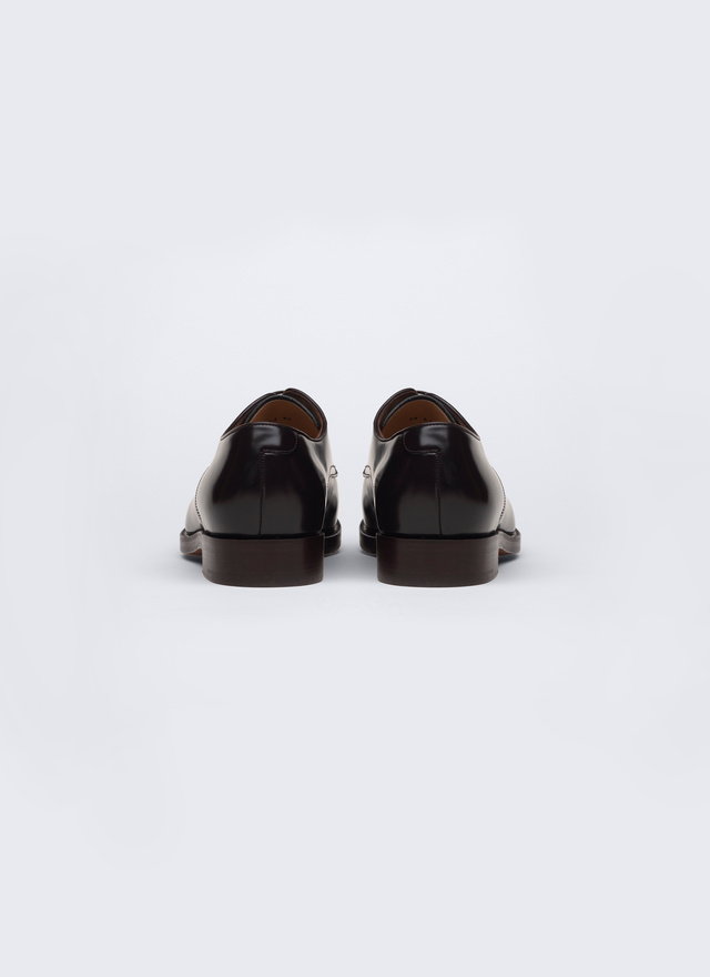Men's brown derby shoes Fursac - LDERBY-EC02-18