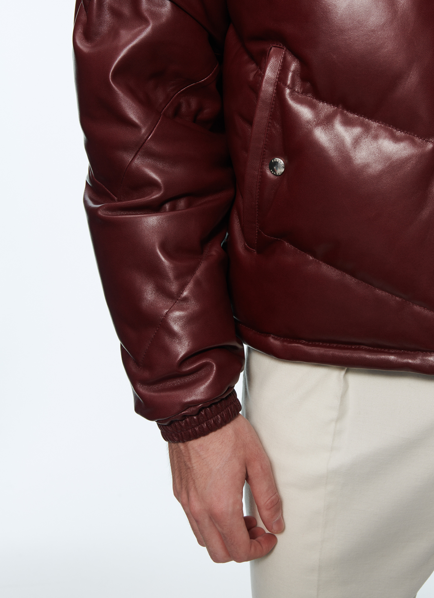 Doudoune homme cuir d'agneau Fursac - M3ALPE-AL06-73