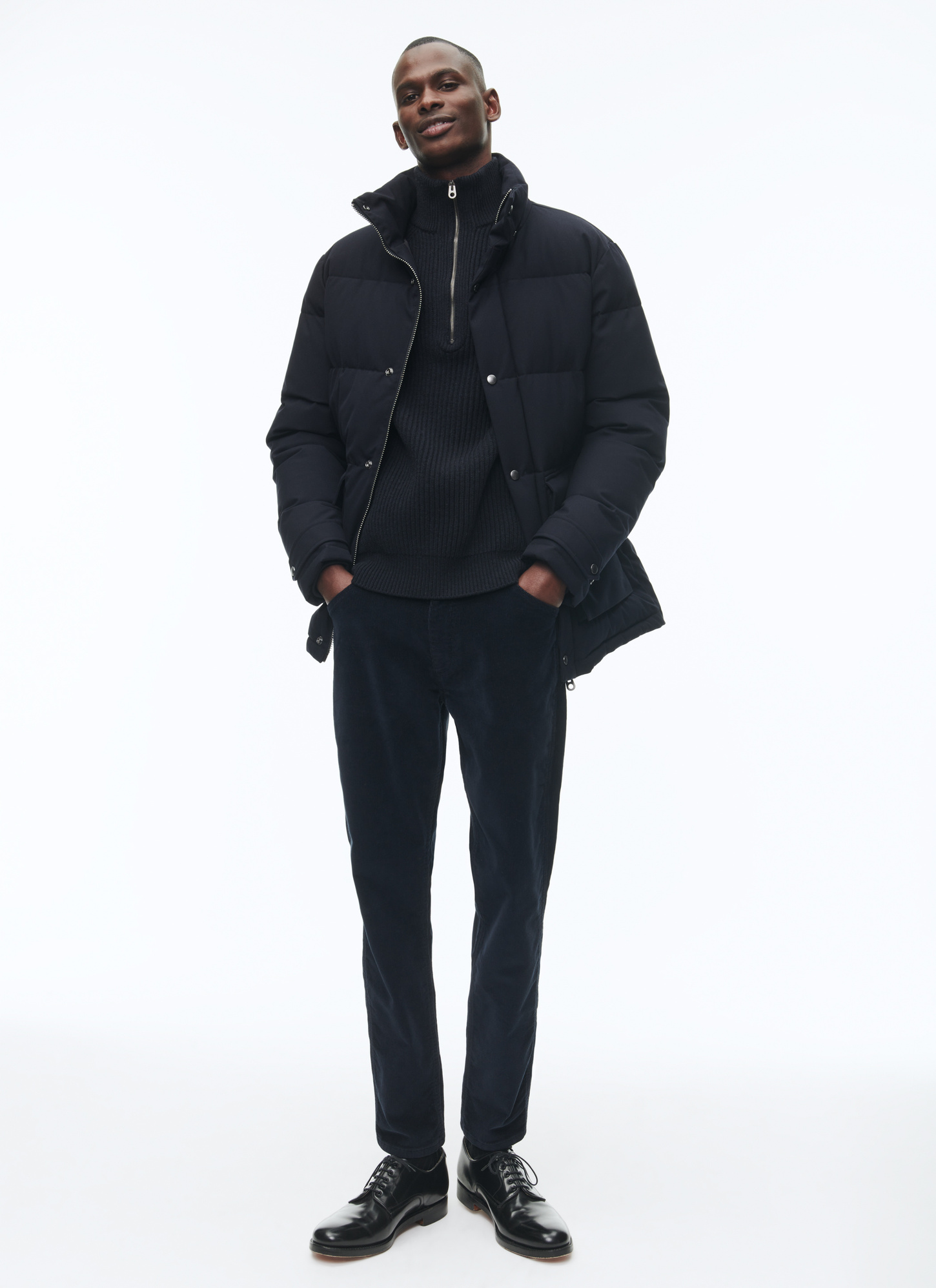 Doudoune bleu marine homme Fursac - M3CPUF-CM33-D030