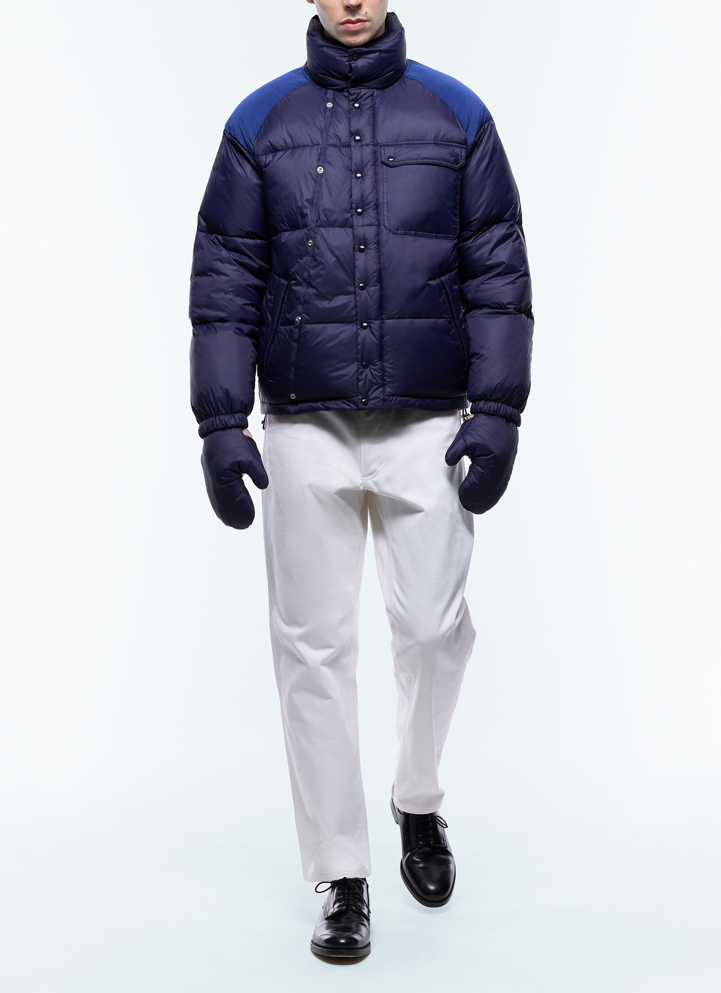 Doudoune homme bleu marine toile technique en polyamide Fursac - M3EGGS-EM28-D030