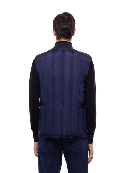 Doudoune bleu marine homme tissu déperlant Fursac - M3GPIU-GM12-D030