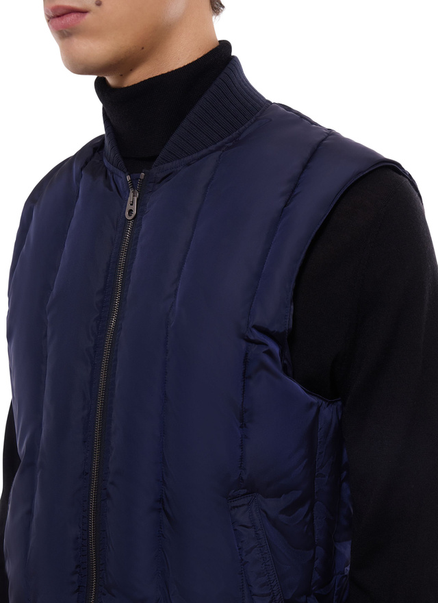 Doudoune bleu homme tissu déperlant Fursac - M3GPIU-GM12-D030