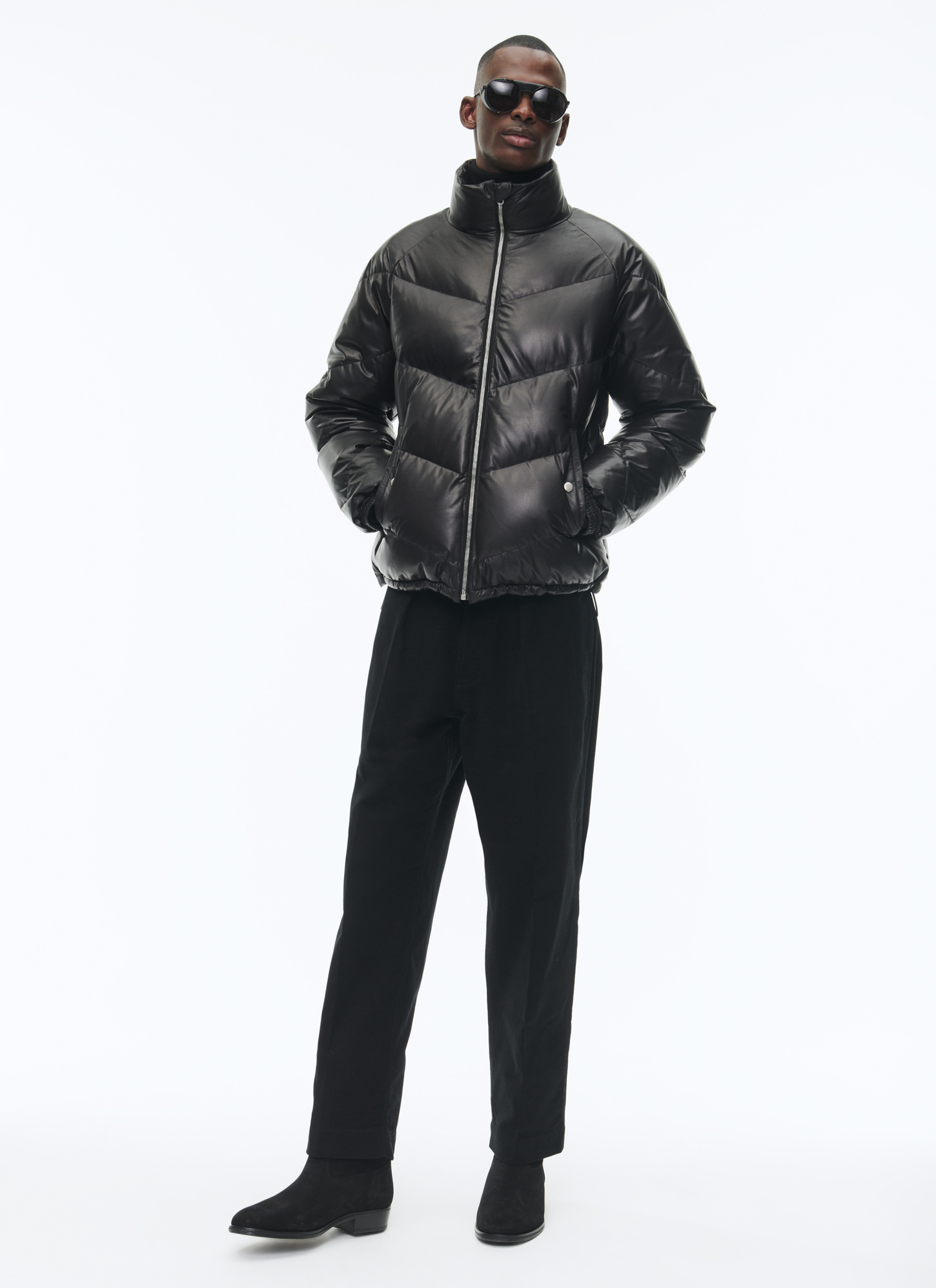 Men's black down jacket Fursac - M3CPAL-AL06-B020