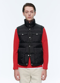 Black water-repellent fabric down jacket - 22HM3ALPI-AM25/20