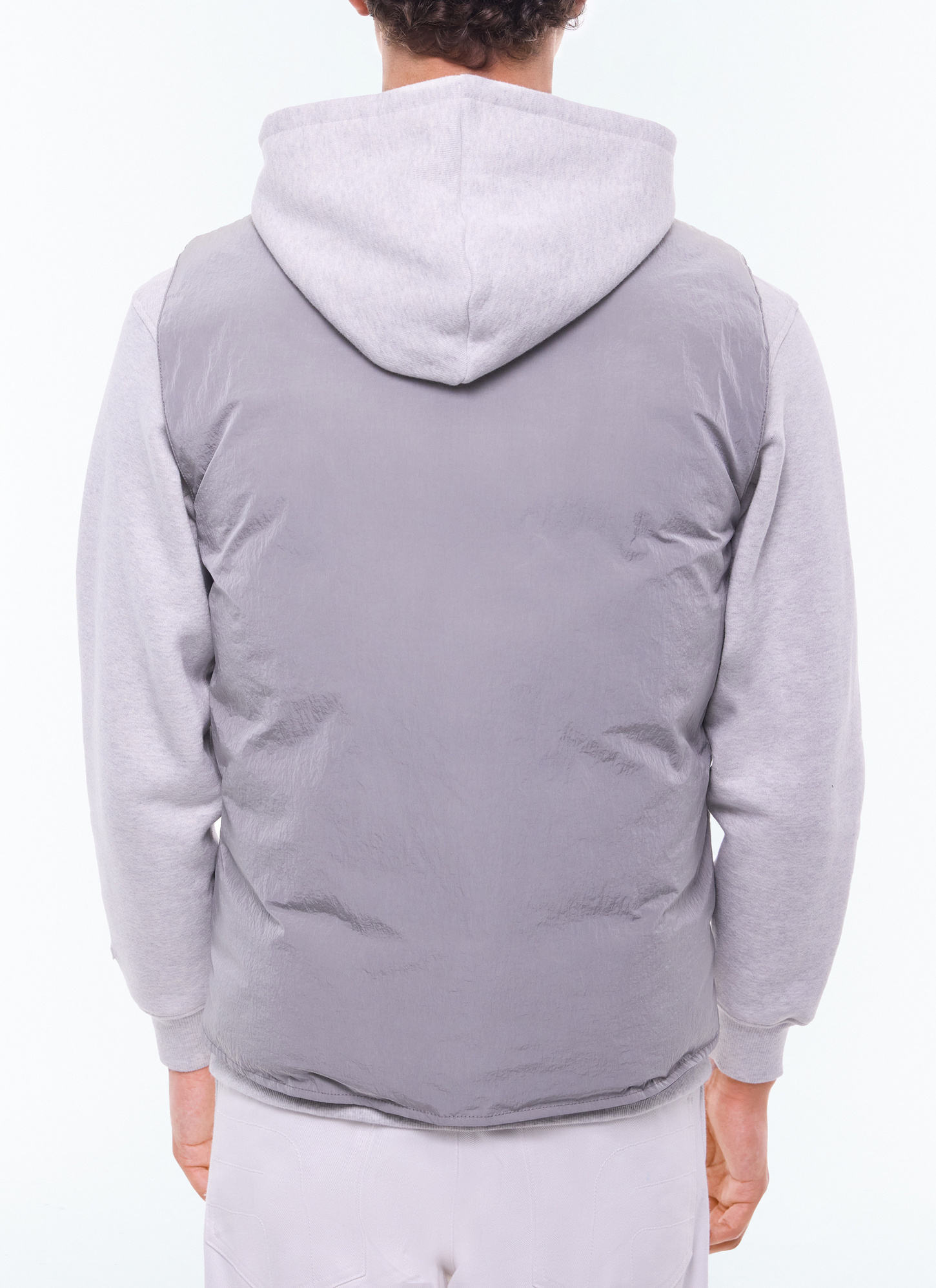 Men's grey down jacket Fursac - M3ERPA-EM31-B026