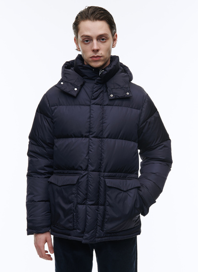 Men's navy blue down jacket Fursac - M3ATUF-TM19-31
