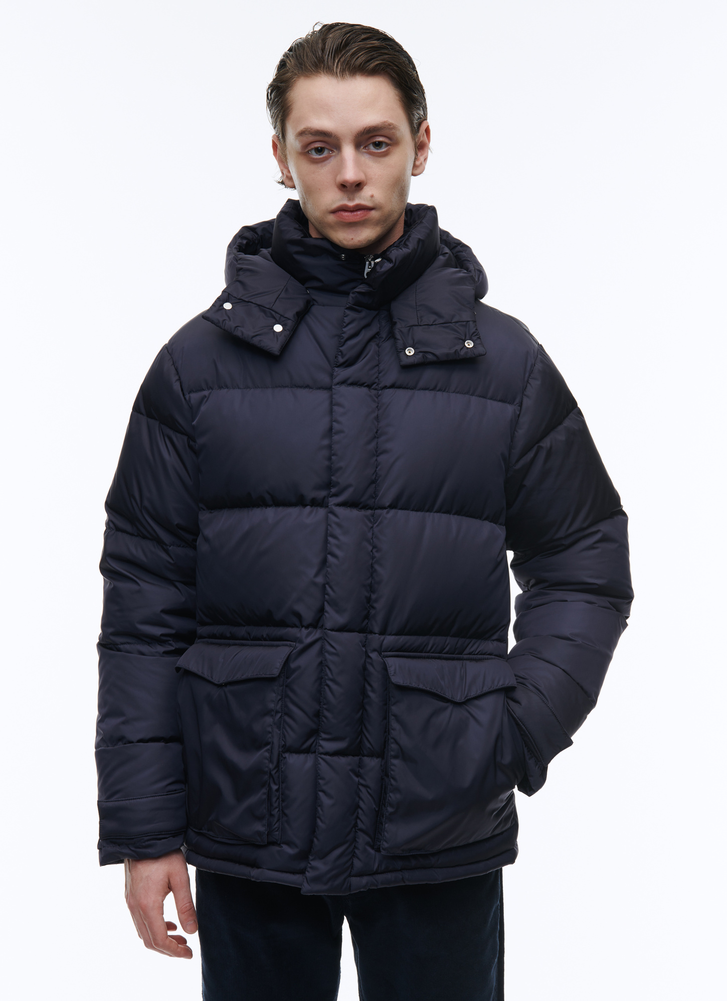 Men's navy blue down jacket Fursac - M3ATUF-TM19-31