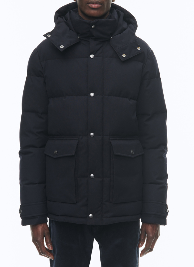 Men's navy blue down jacket Fursac - M3CPUF-CM33-D030