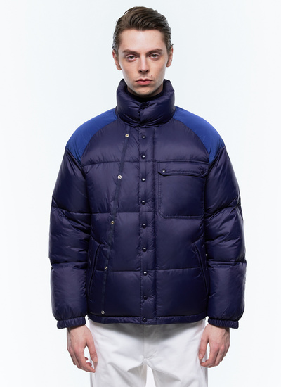 Men's down jacket navy blue technical fabric in polyamide Fursac - M3EGGS-EM28-D030