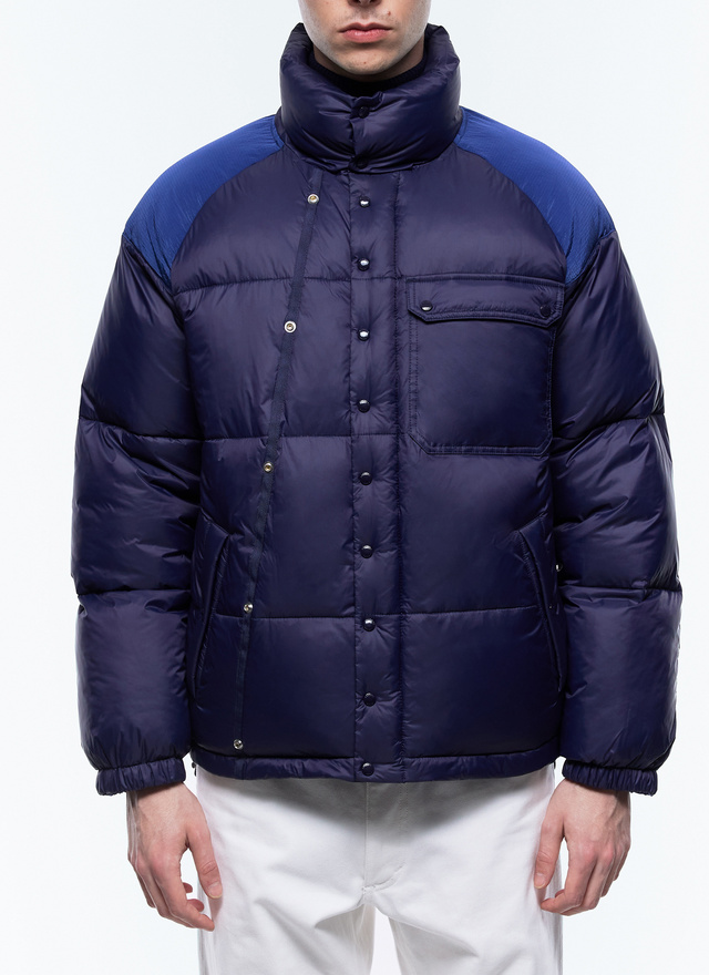 Men's navy blue down jacket Fursac - M3EGGS-EM28-D030