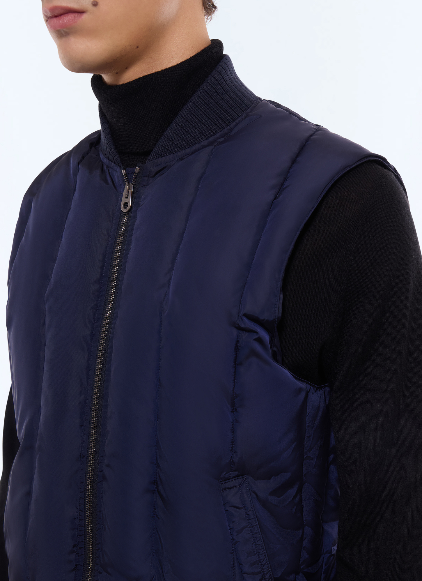 Men's navy blue down jacket Fursac - M3GPIU-GM12-D030