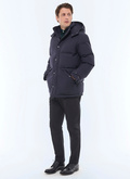 Quilted water-repellent down coat - M3GPUF-CM33-D030