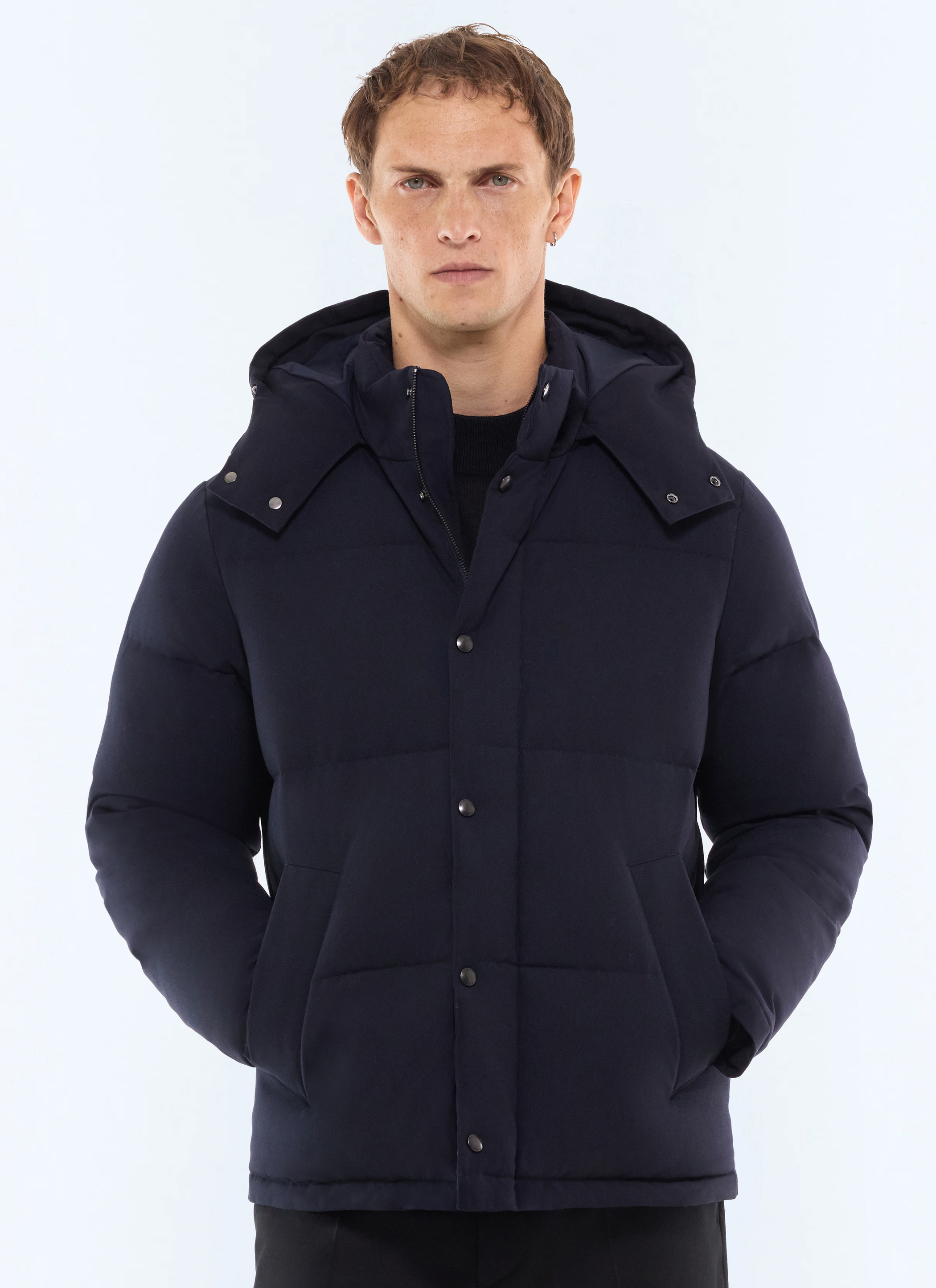 FURSAC - Quilted polyester puffer jacket - Men - Size XL - Blue, Navy blue - Straight cut
