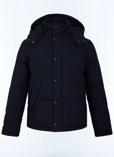 Men's blue, navy blue main fabric: 65% polyester, 35% viscosebody lining: 100% polyesterpocket lining: 100% polyesterpadding: 100% polyesterribbing: 84% polyester, 13% polyamide, 3% elastane down jacket Fursac - M3LPUF-CM33-D030