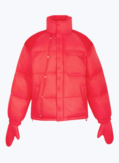 Men's red, bordeaux technical fabric in polyamide down jacket Fursac - M3EGGS-EM28-C003