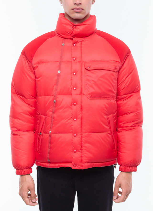 Men's down jacket red technical fabric in polyamide Fursac - M3EGGS-EM28-C003