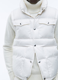 White water-repellent fabric down jacket - 22HM3ALPI-AM25/01
