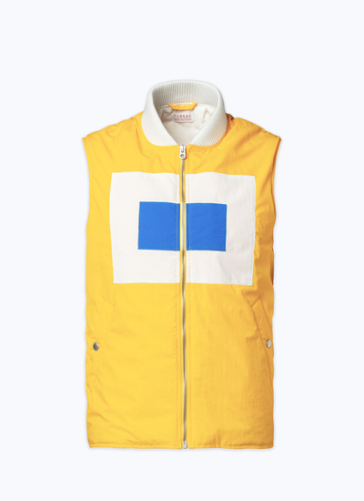 Men's yellow technical canvas down jacket Fursac - M3DRAP-DM12-E005