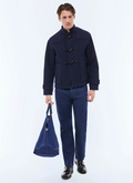 Duffle coat court en laine feutrée - M3GUFL-GM04-D030