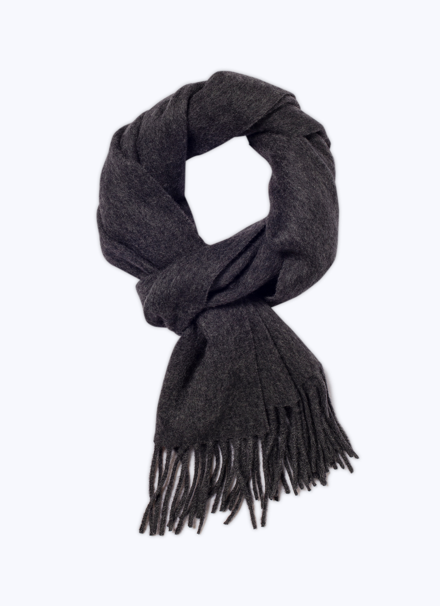 Écharpe homme gris anthracite cachemire Fursac - D2SARI-CR15-B016