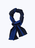 Echarpe en laine à rayures bleues et noires - 22HD2ARRF-AR25/30