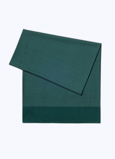 Écharpe homme vert anglais laine Fursac - D2ELFA-KR19-H011