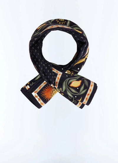 Foulard homme bleu marine soie Fursac - D1DAND-JR12-D030