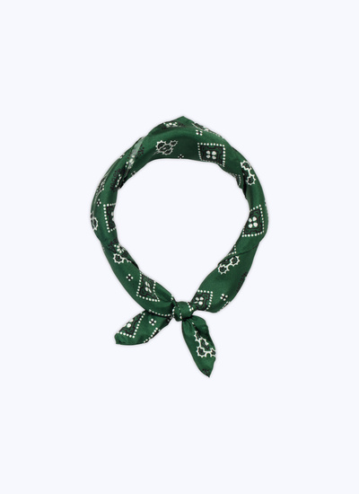 Foulard homme vert soie Fursac - 22ED1VAND-VR16/40