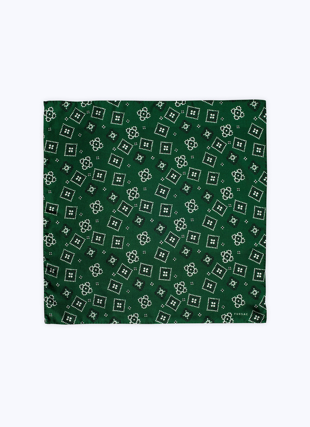 Foulard vert homme Fursac - 22ED1VAND-VR16/40