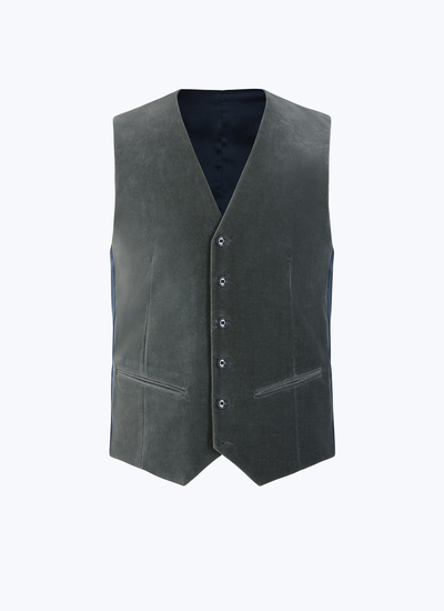 Gilet vert sauge homme Fursac - G3BILG-EC21-H018