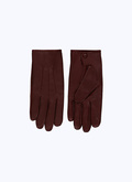 Burgundy leather gloves - 21HD2TAVE-T901/74
