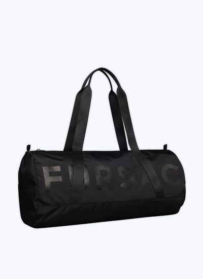 Men's black technical fabric gym bag Fursac - B3VFIT-VB08-20