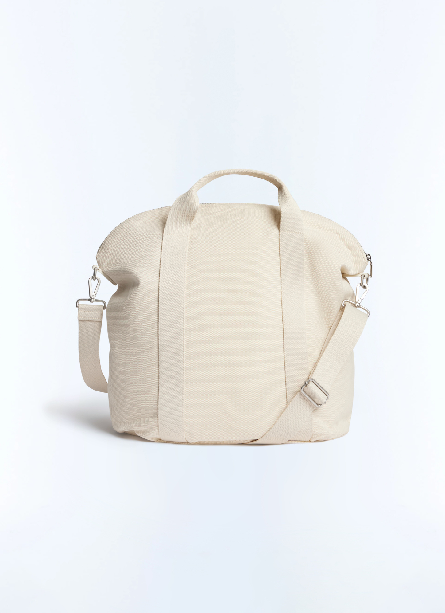 Men's white, ecru cotton gym bag Fursac - B3FLAG-FB07-A002