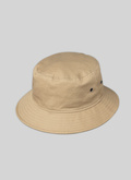 Beige cotton canvas bucket hat - 22ED2VBOB-VX19/03