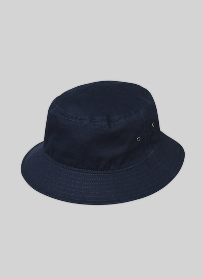 Men's hat navy blue cotton Fursac - 22ED2VBOB-VX19/30