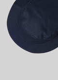 Navy blue cotton canvas bucket hat - 22ED2VBOB-VX19/30