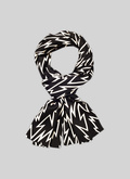 Silk scarf with lightning print - D2FOUL-VR15-20