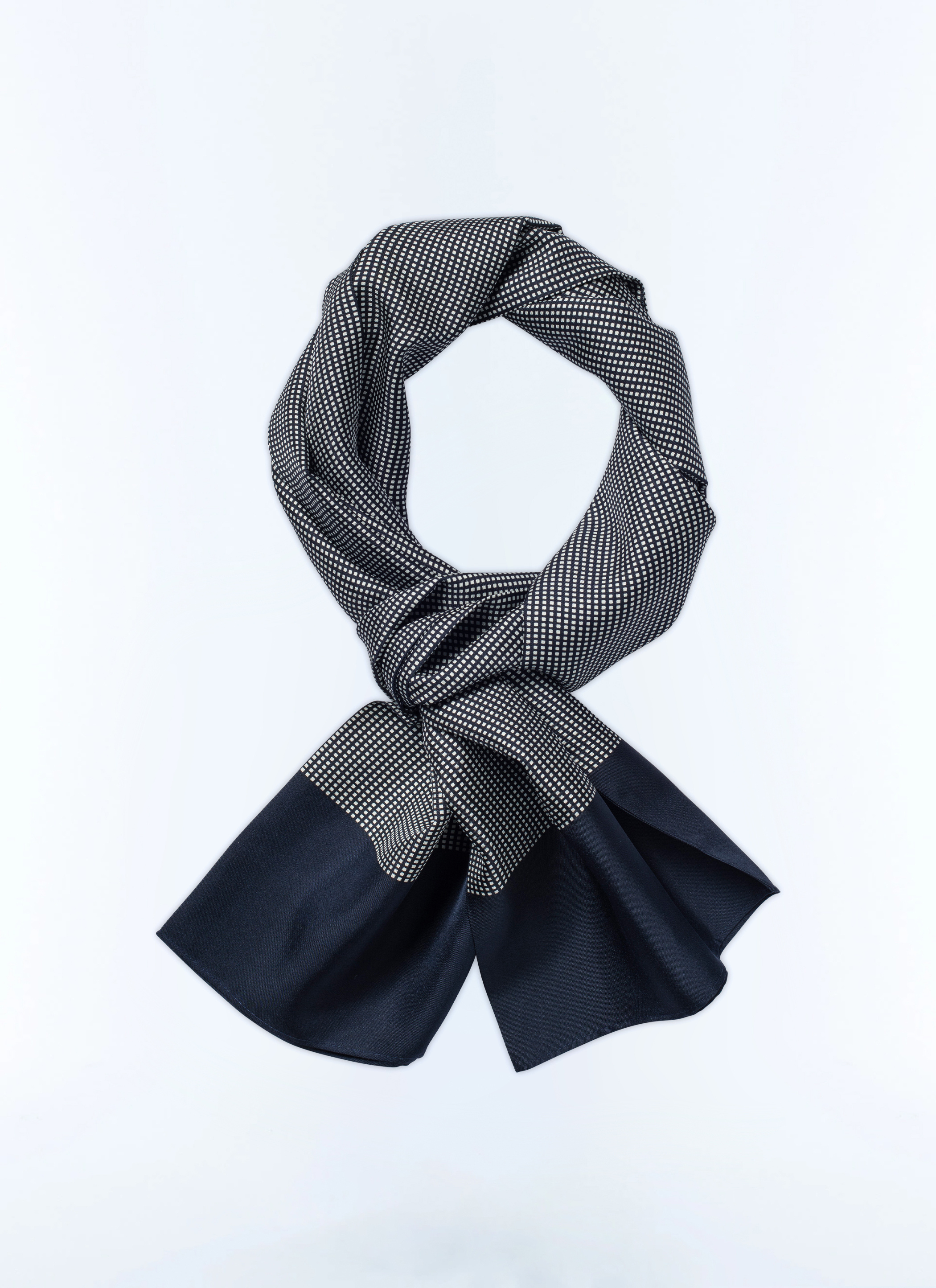 【BADBLOOD】Premium Classic Logo Scarf - Navy HAV-A-HANK Navy Blue LONG PAISLEY BANDANA SCARF SCARVE WRAP