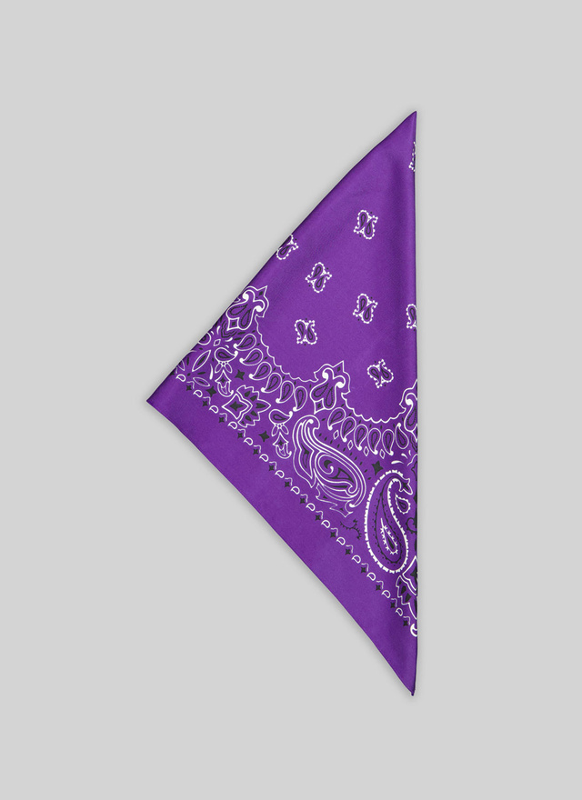 Men's headscarf violet silk Fursac - D1SAND-TR24-86