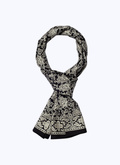 Printed silk satin scarf - D2FOUL-BR21-20