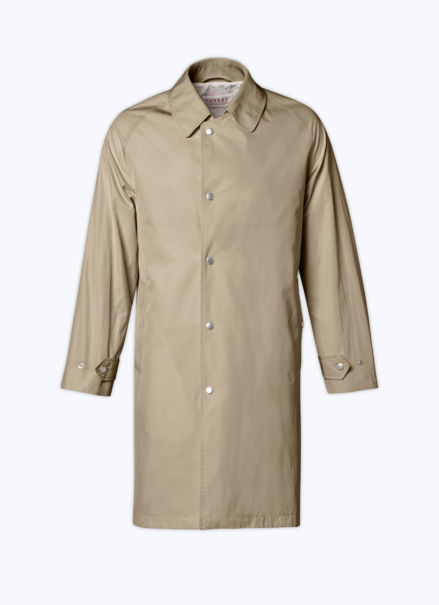 Imperméable beige homme serge de polyester déperlant Fursac - M3BIME-BM07-08