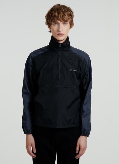Imperméable homme noir et bleu polyamide Fursac - M3VIKE-VM11-20