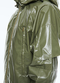 Blouson imperméable vert sauge - 23EM3BOFT-BM29/44