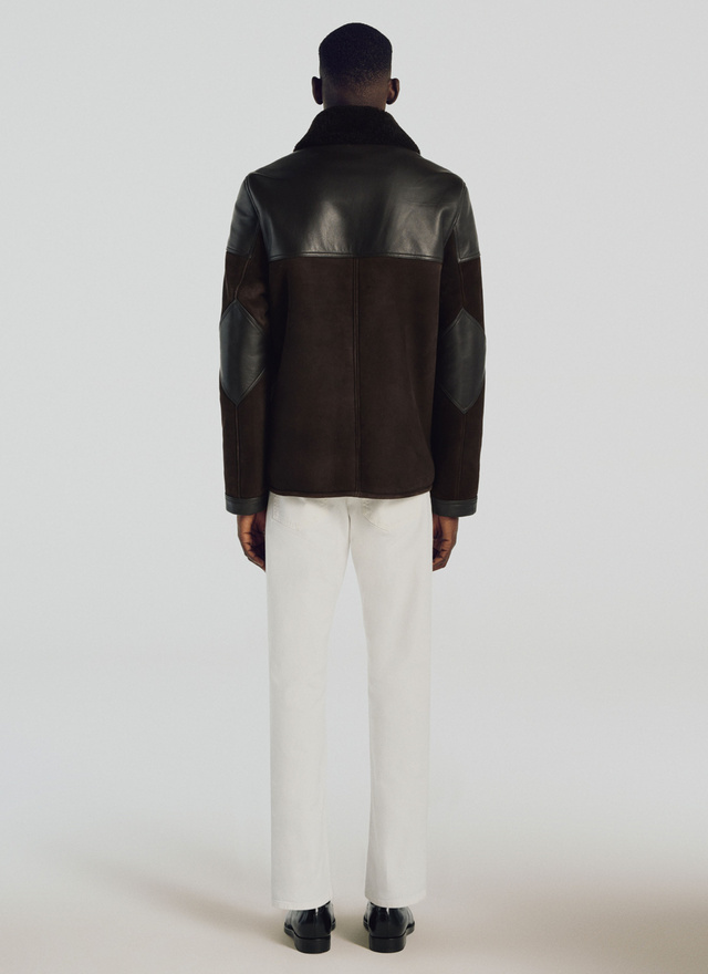 Men's calfskin leather and sheepskin jacket Fursac - 21HM3TSAR-TL02/19