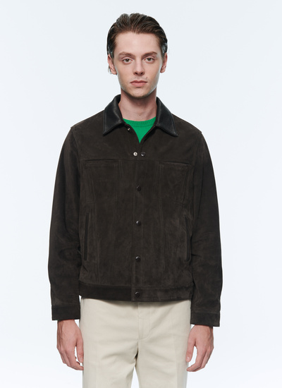 Men's taupe brown jacket Fursac - M3AVIC-AL01-19