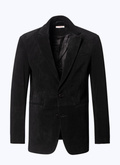 Suede leather blazer jacket - V3COXA-CL59-B020