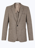 Wool houndstooth pattern jacket - V3EZOR-EV14-A008